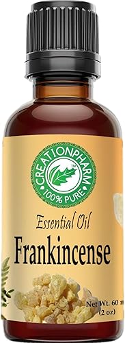 Creation Pharm Aceite esencial de incienso de 2 onzas, grado terapéutico, 100% puro, aceite esencial de incienso, aromaterapia, para spa, difusor,