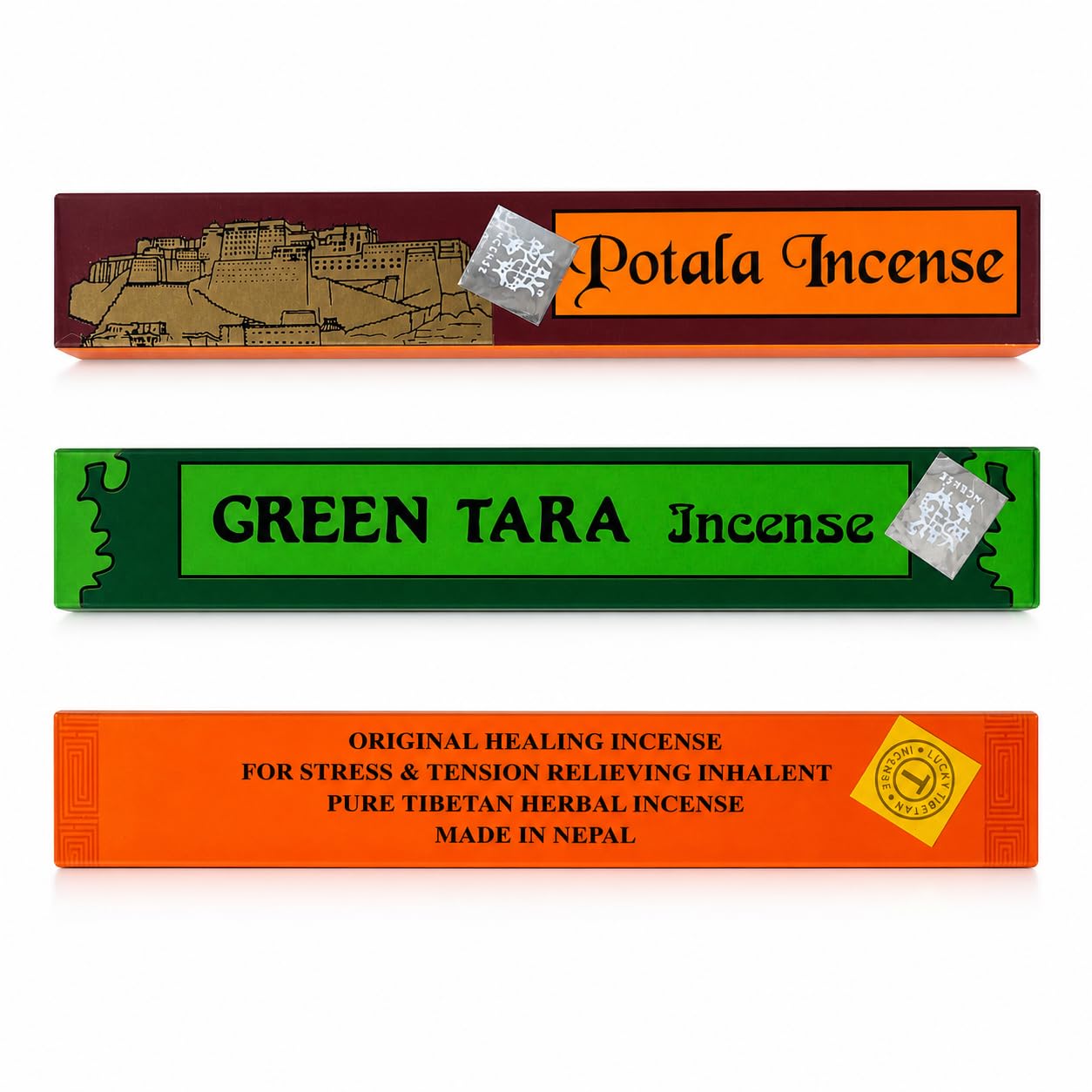 Green Tara - Potala - original Healing - Authentic Tibetan Incense gift pack 3 boxes (55 sticks) BBMIX1