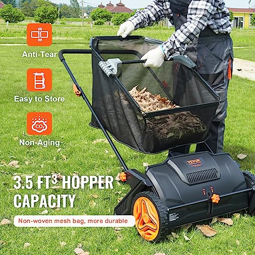 VEVOR Push Lawn Sweeper - Image 4