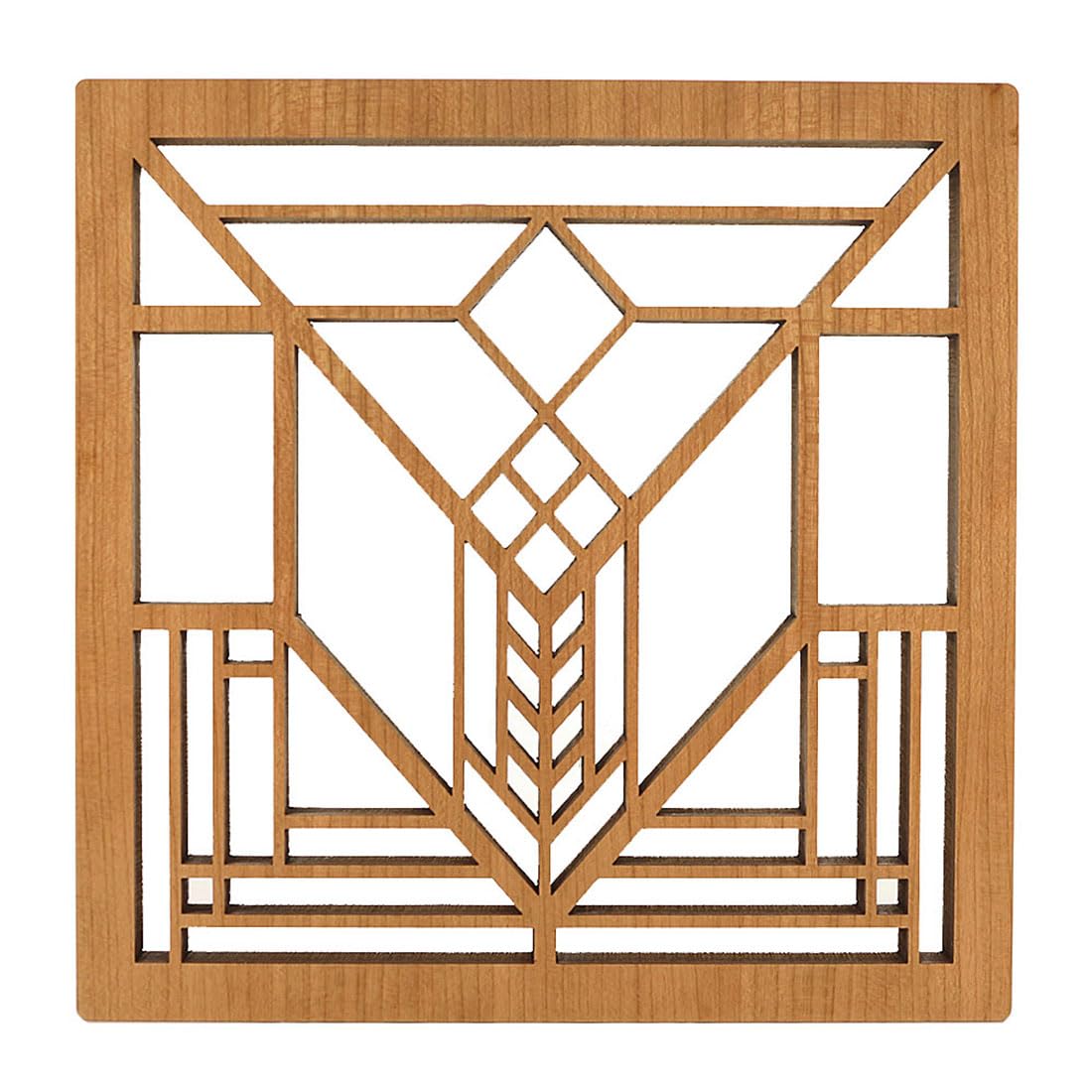 Frank Lloyd Wright Lake Geneva Hardwood Trivet