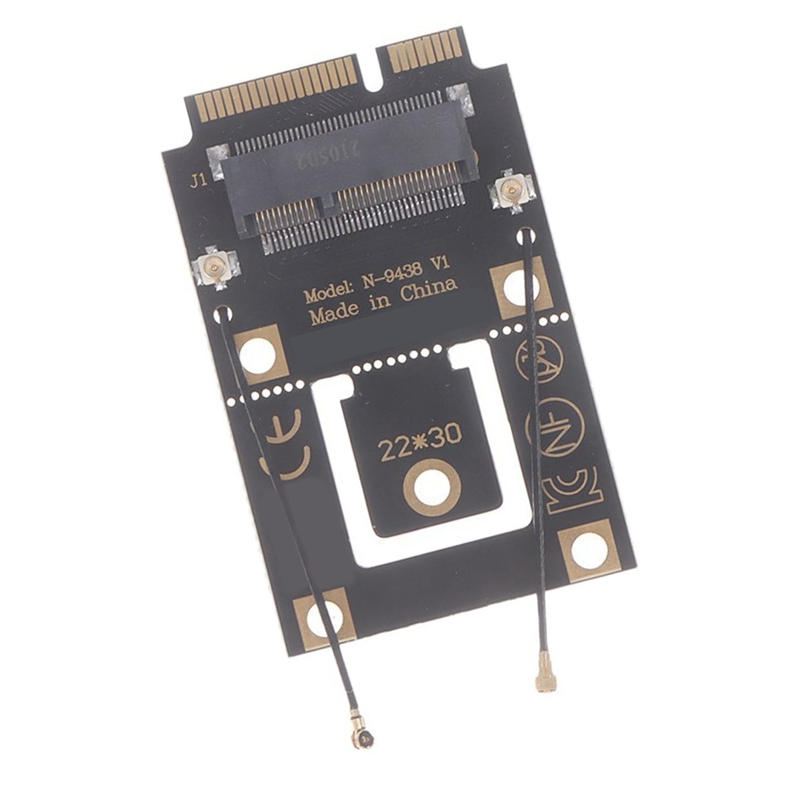 PCB Construction 4 to 1 Converters Feedline Stable Connection for WiFi Networking Devices Pcie Converters