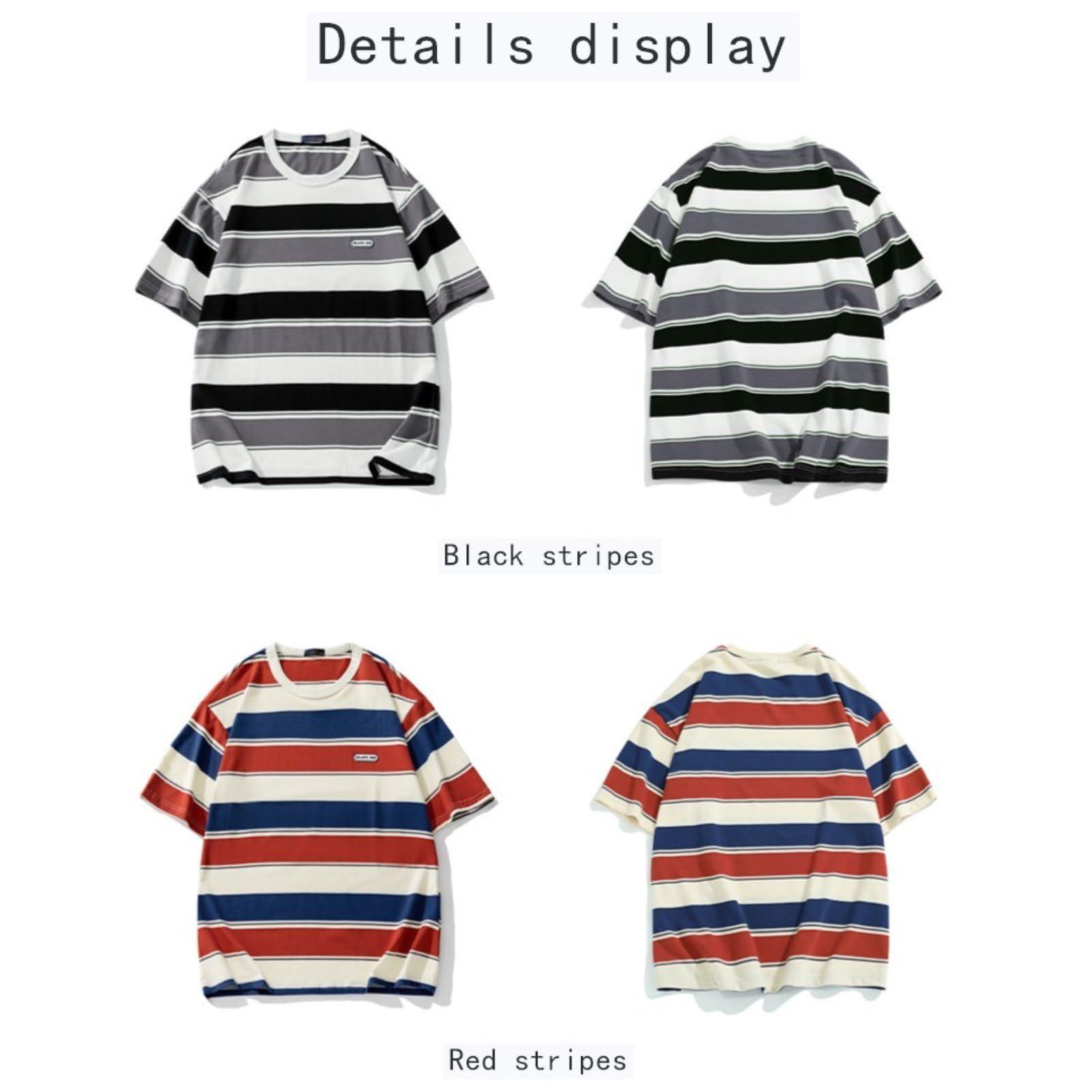 Letnie T-Shirty Dla Mężczyzn Wakacyjne Plażowe Codzienne T-Shirty Topy Modna Kontrastowa Koszula W Stylu Vintage