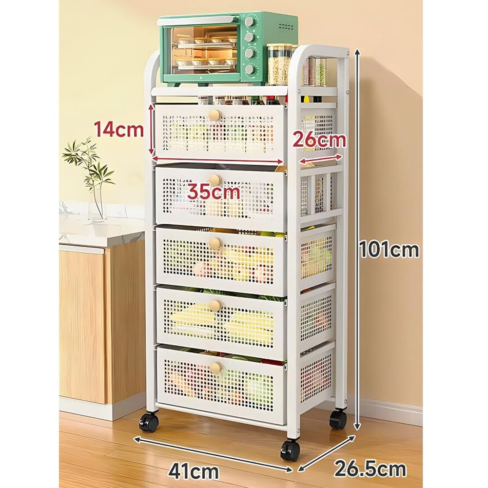 Soporte de metal multicapa para plantas y estante de almacenamiento, elegante carrito de pie para cocina, sala de estar, baño, balcón, organizador versátil de frutas y verduras