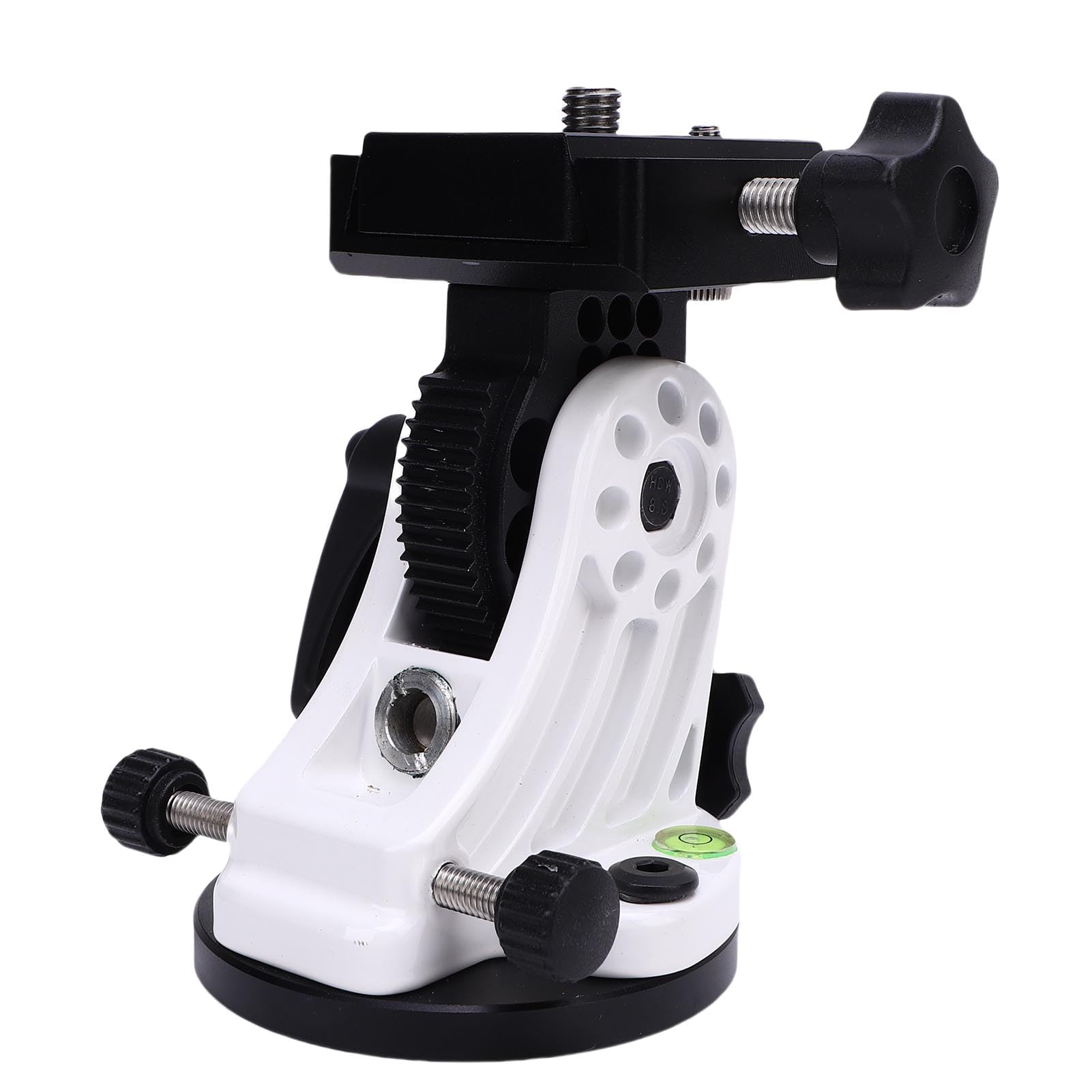 CCYLEZ Montaje de Latitud del Telescopio, Accesorios de Trípode Telescopio de Aluminio, Ajuste de 0 a 90 Grados Montaje Ecuatorial, Base de Latitud de Cuña Ecuatorial (White)