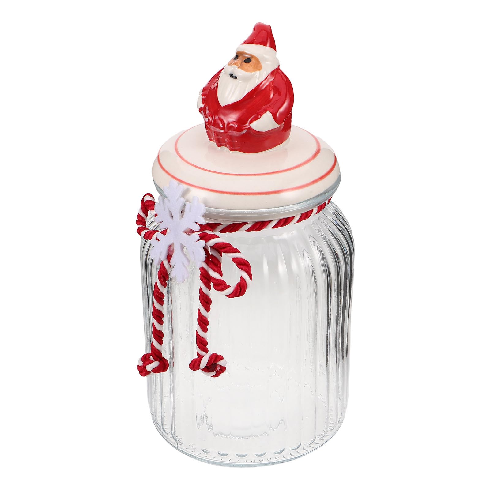 Caja de cristal navideña para lucir dulces artesanales en las mesas de tus cenas festivas