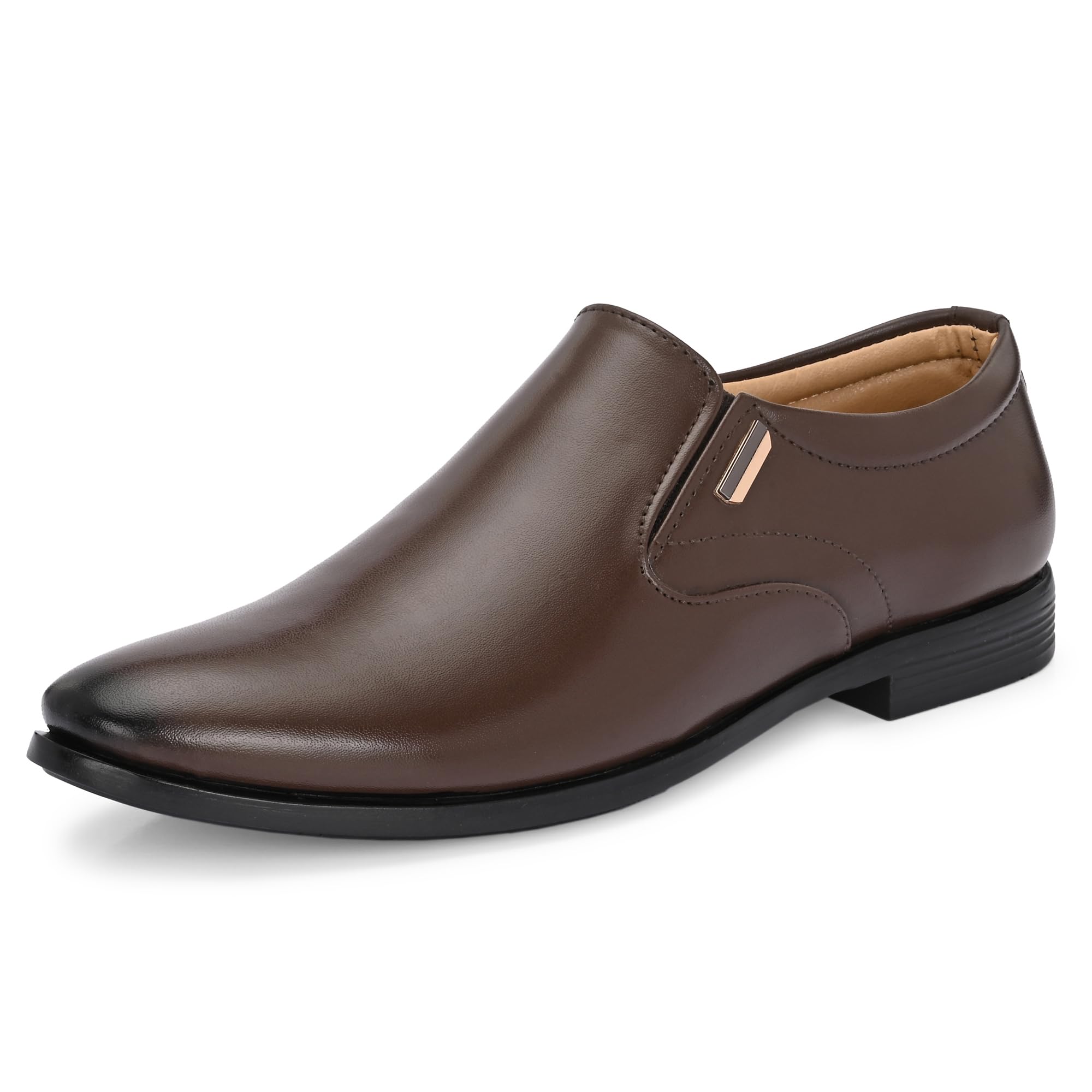 centrino Slip-On Men's Formal Shoe | Stylish with Soft Cushioned Insole | Sleek Slip-On Design for Formal Look | Durable with Anti-Skid Sole | Ideal for Office Wear (9433)-picture-53