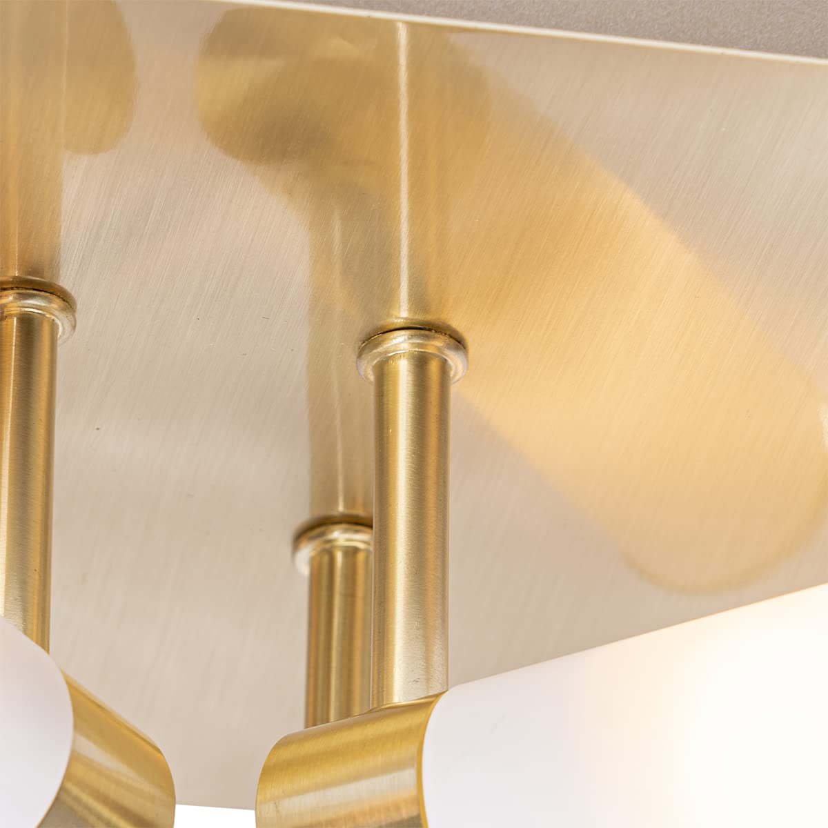 Qazqa bath - Lampada da soffitto Moderno - 4 luce - L 23 cm - Oro/Ottone - Moderno - Bagno