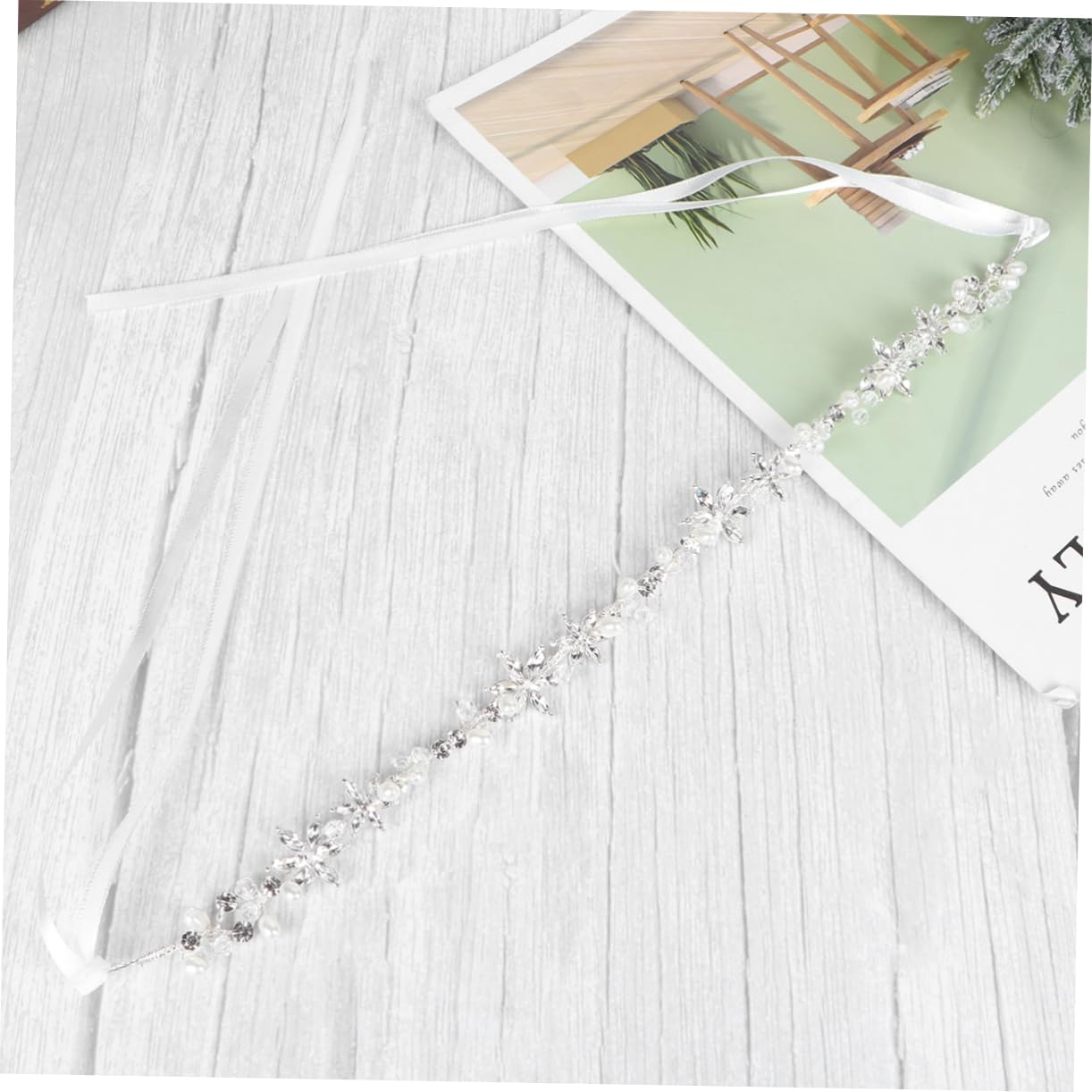 3 fasce per capelli con perle e strass, per capelli con foglie di vite, per da sposa, per con perline, per in lega per sposa mosaico