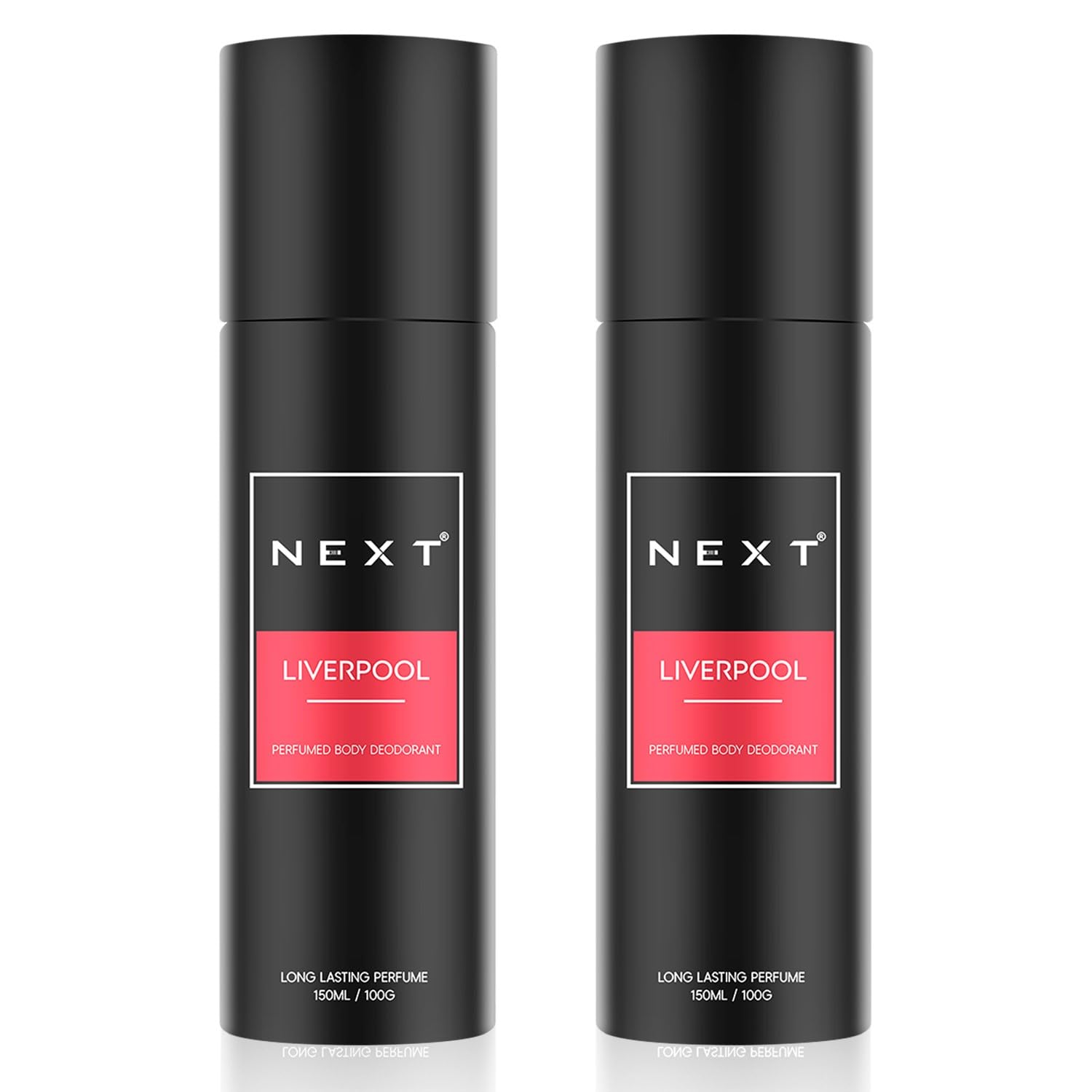 Next Care Liverpool Perfumed Body Spray for Men & Women | Long Lasting Deodorant Spray | Fresh Citrus Woody Fragrance | Lemon, Thyme & Sandalwood Notes | 150ml Each (Pack of 2) - Liverpool