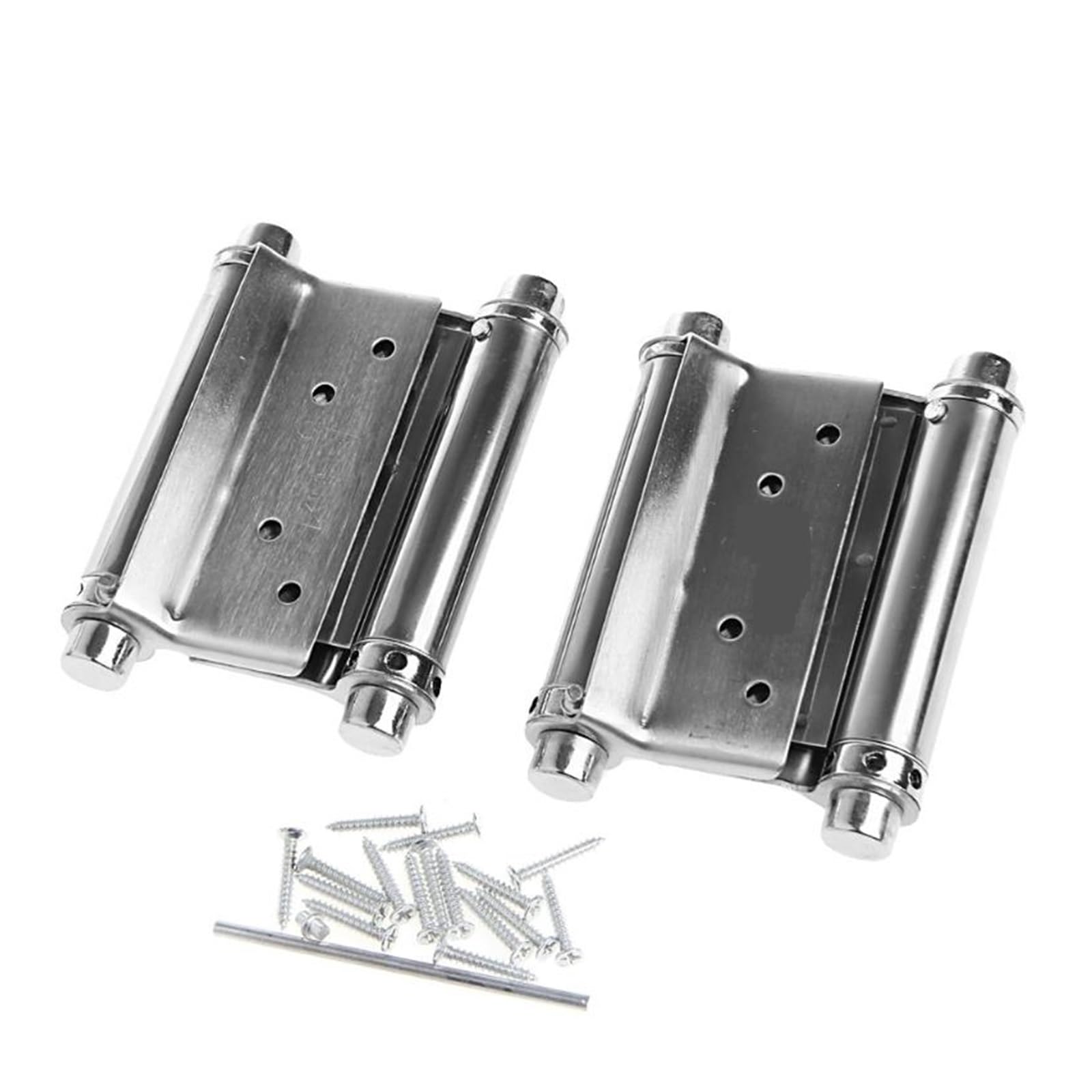 Double Action Spring Door Hinges 2Pcs 3" Inch Stainless Steel Double Action Spring Hinge Saloon Cafe Door Swing