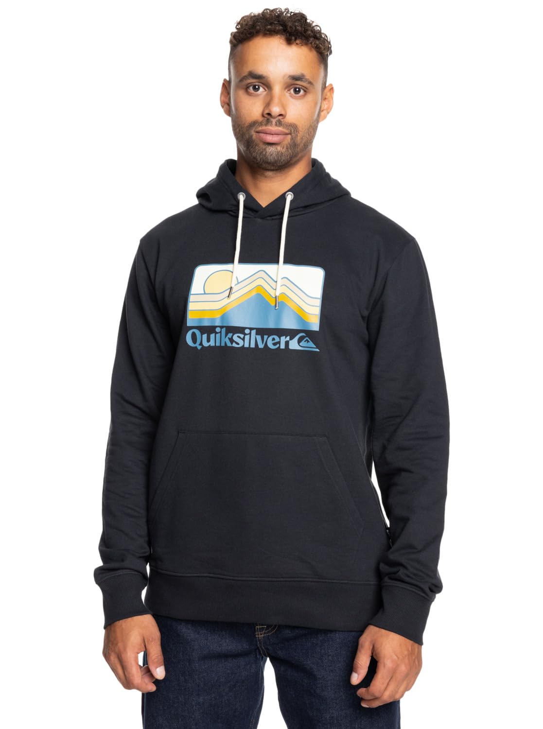 Quiksilver Sweater QS GRADIENT MOUNTAINS HOODIE Men Black L