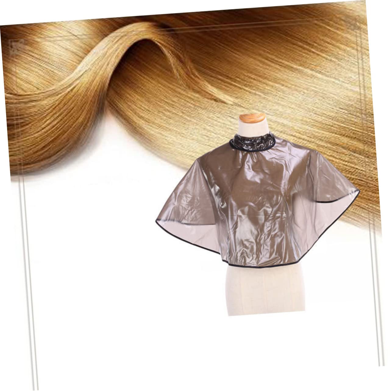 Baluue Hairdressing Gown Waterproof Non-Slip Breathable Shawl Eva Material Hair Color Cape for Salon or Home Use