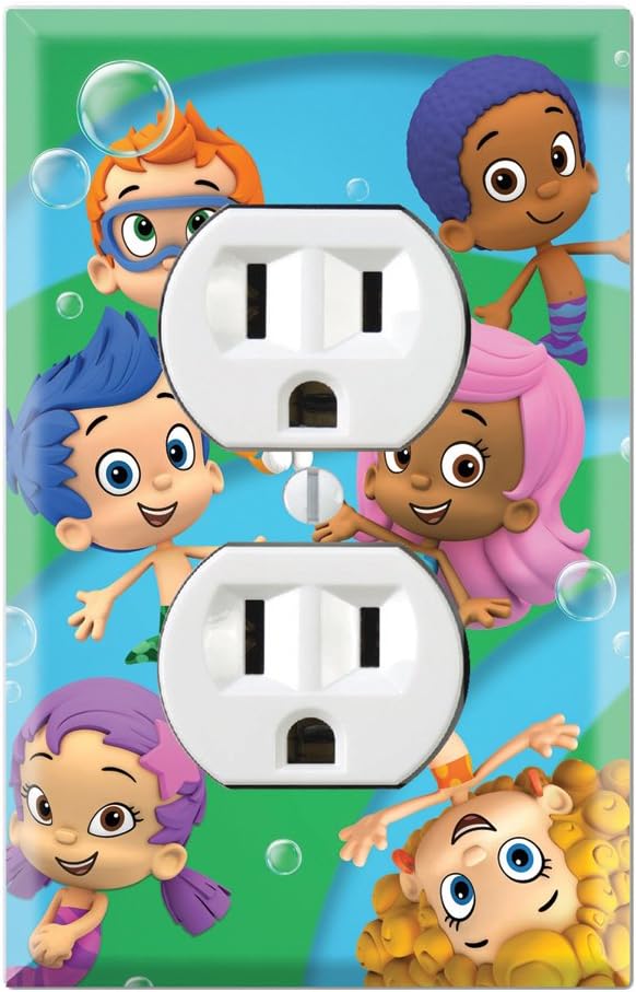 Duplex Wall Outlet Plate Decor Wallplate - Bubble Guppies