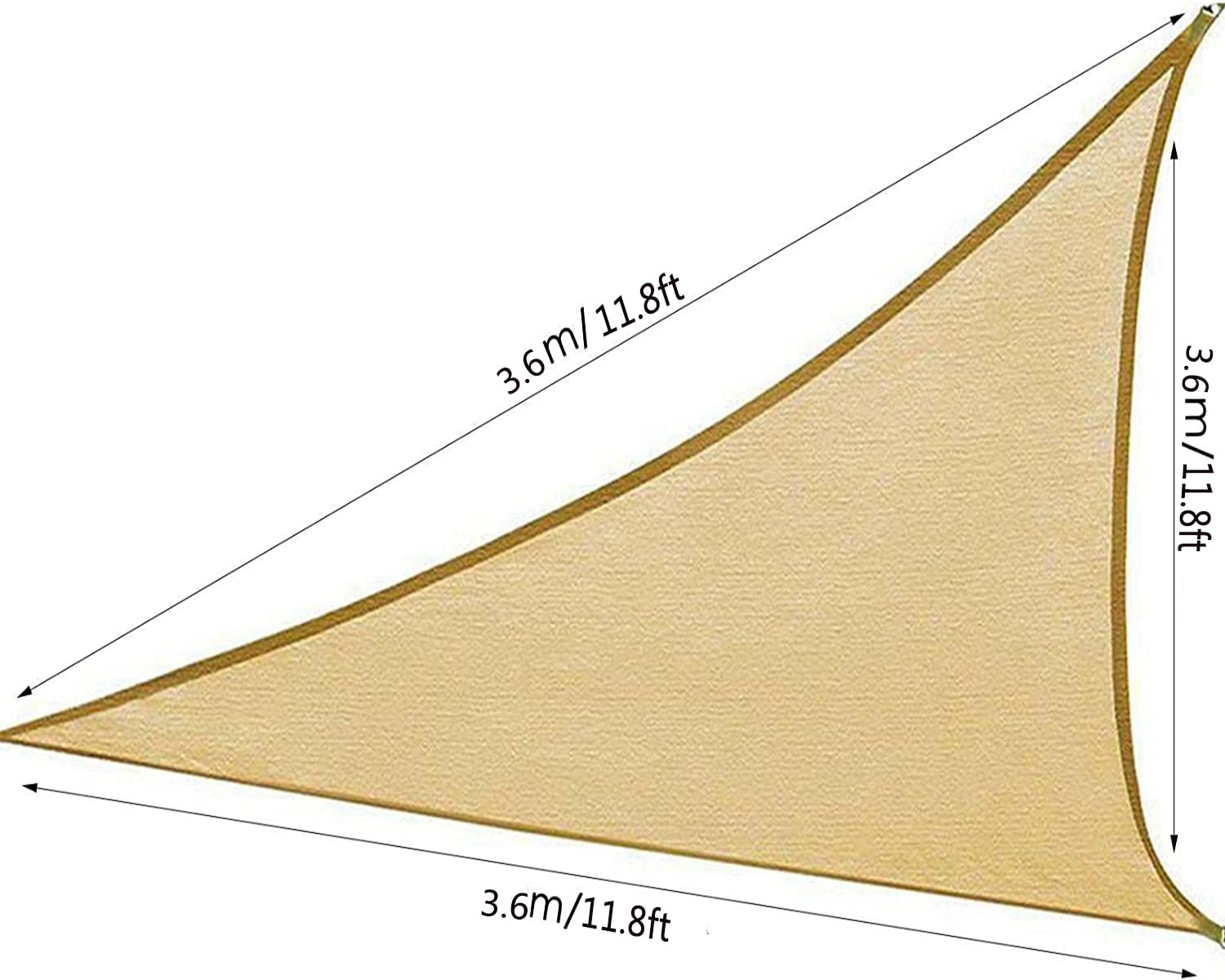 Schattentuch, 80% UV-Block, atmungsaktive Schattenabdeckung mit festem Clip-Bezugsstoff für Blumen, Pflanzen, Terrasse, Rasen, Sonnensegel,3.6 * 3.6 * 3.6m/11.8 * 11.8 * 11.8ft
