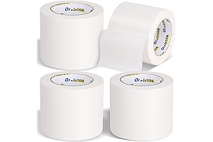 Wide Masking Tape 4 Inch White, 240 Yards Painter's Tape No Residue...