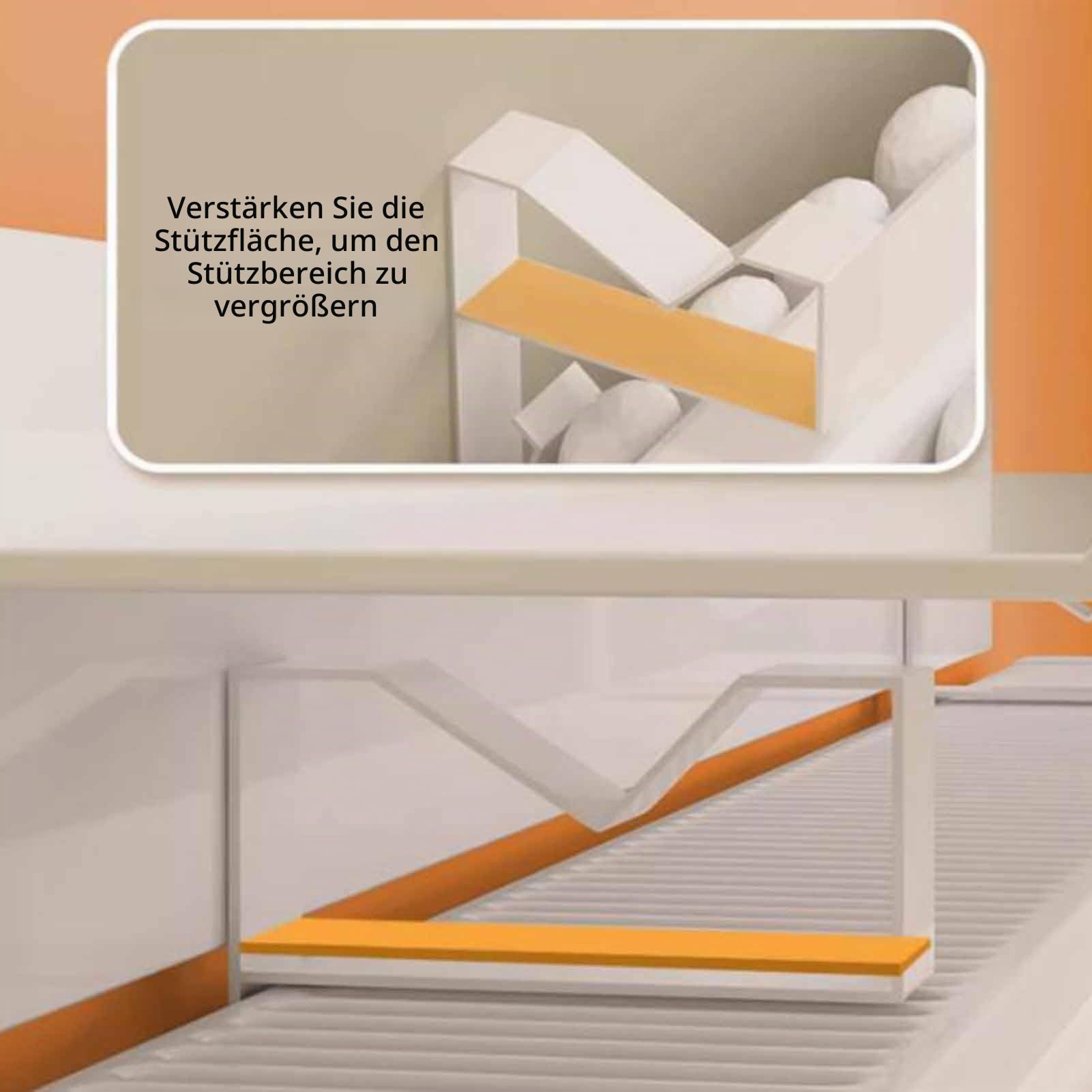 Étagère de radiateur en aluminium – Support de radiateur sans perçage pour la maison et le bureau (100 cm) – Robuste et support de radiateur design peu encombrant