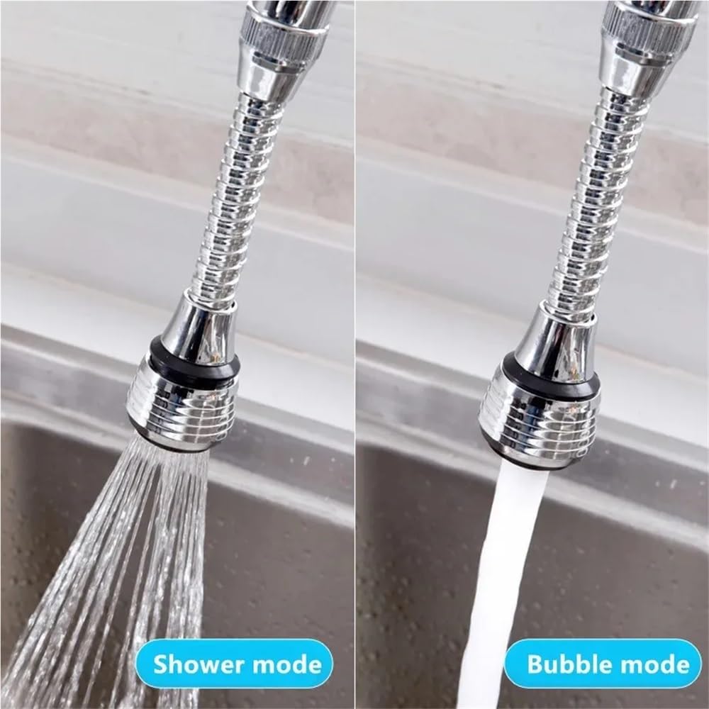 1-5PCS Cucina Splash Head Rubinetto Estensore Universale Soffione Doccia Booster Filtro Rotante Aeratore Esteso e Risparmio Acqua (Giunto, 5PCS)