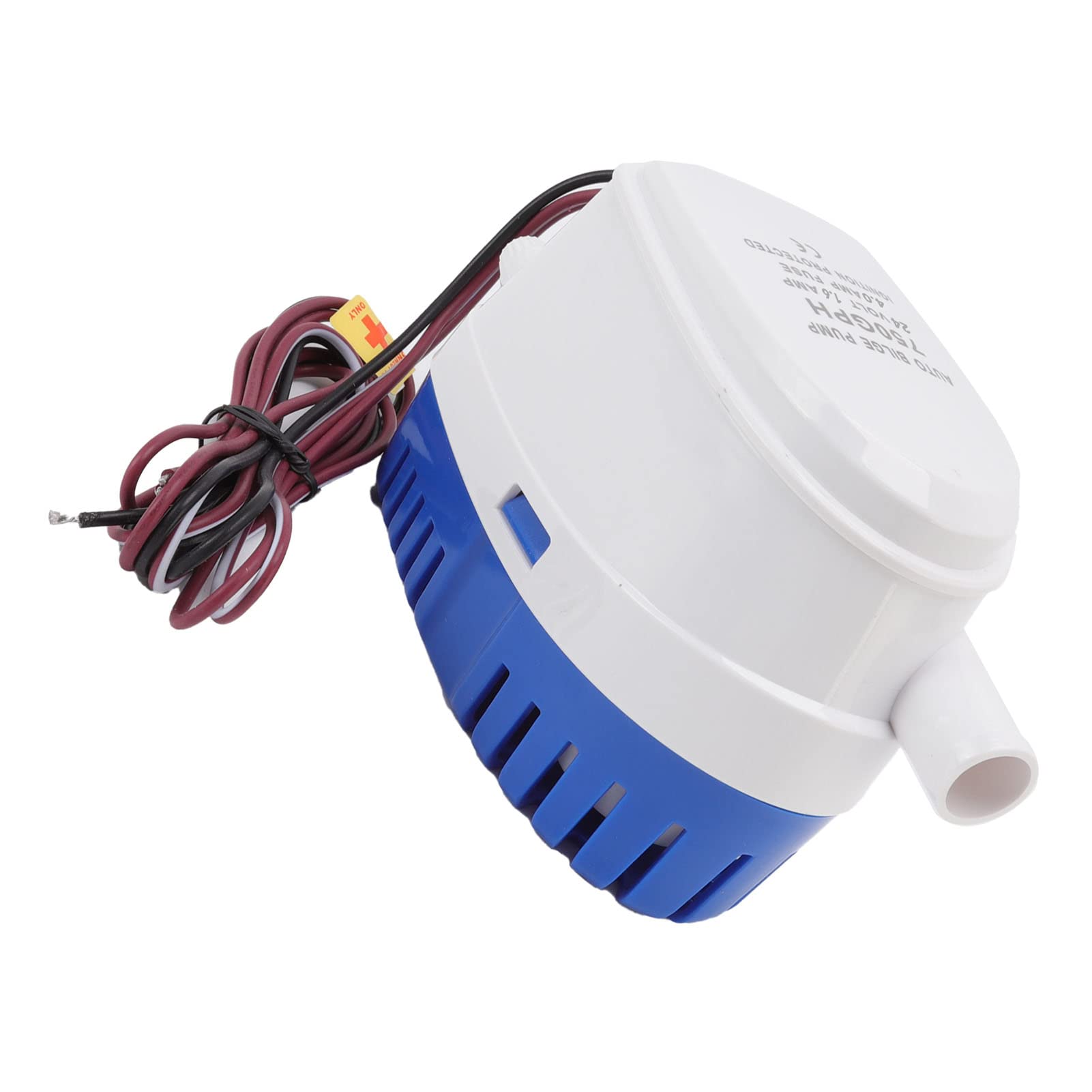 Cocoarm Bomba de Achique Automática Bomba Sumergible de CC de Plástico Salida de 19 Mm Cabezal de 2,5 M con Interruptor de Flotador Base de Filtro de Liberación Rápida para Acuarios Piscinas de