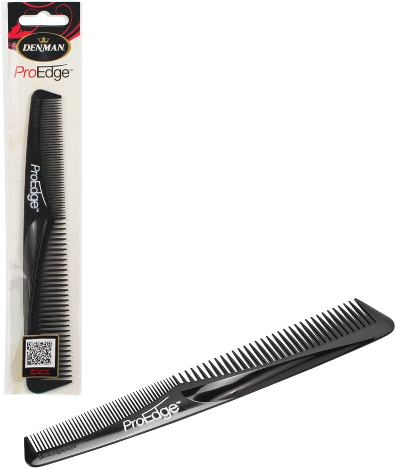 Denman Pro Edge Comb Black 195mm