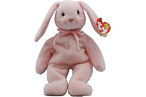Ty Beanie Baby, Collectible "Hoppity" Pink Rabbit
