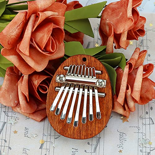 JIAMIAN Kalimba, Kalimba Mini Piano À Pouce, Kalimba Instrument, 8 Touches En Métal Portable En Bois Avec Cordon, Flûte… - Les Beatles, Paul McCartney, John Lennon, RIngo Starr, George Harrison JIAMIAN Kalimba, Kalimba Mini Piano À Pouce, Kalimba Instrument, 8 Touches En Métal Portable En Bois Avec Cordon, Flûte… – Image 7