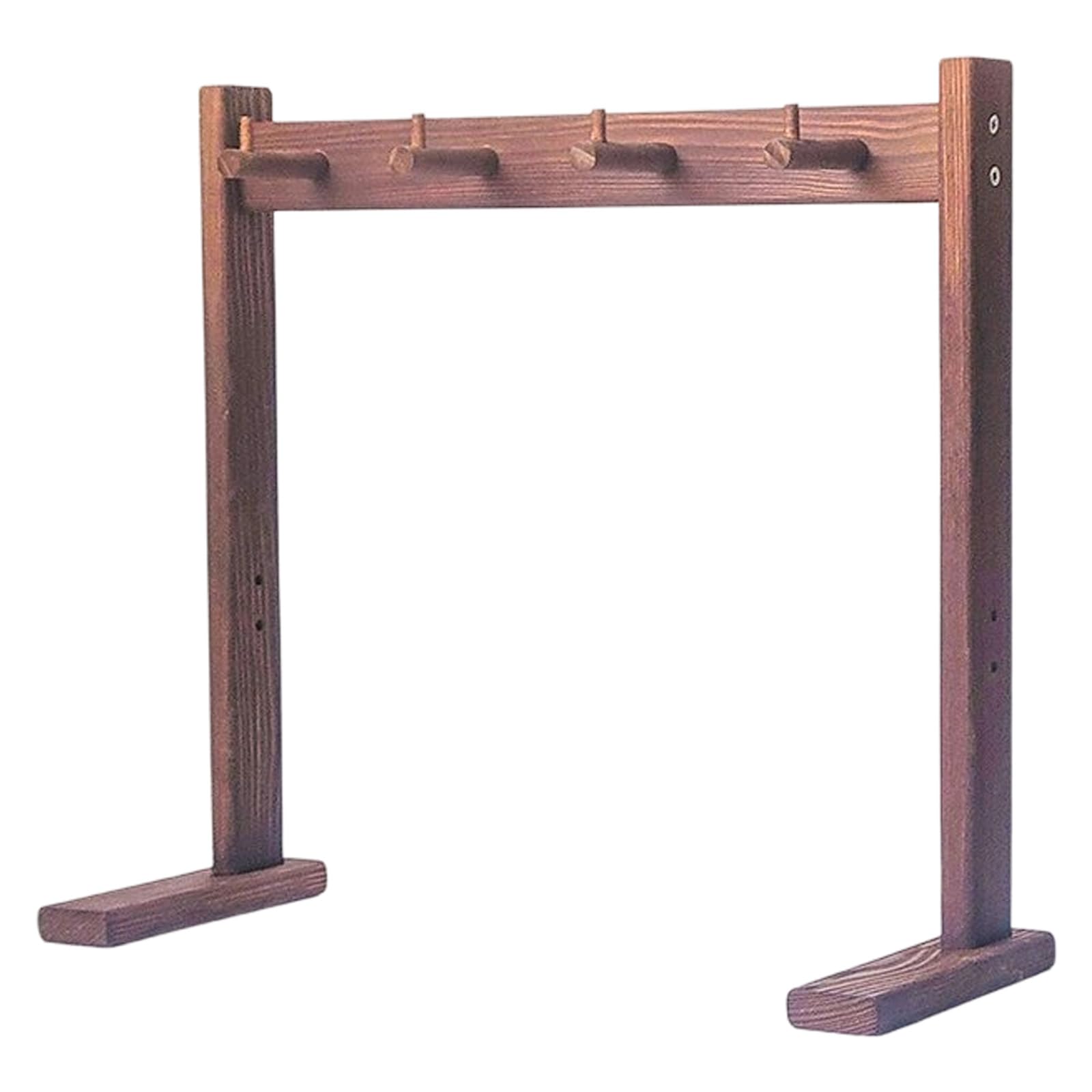 our fave Natural Wood Wind Chimes Display Shelf with 5 Hook Minimalists Gongs Stand Floor Standing Stand Multipurpose Rack Wind Chimes Rack