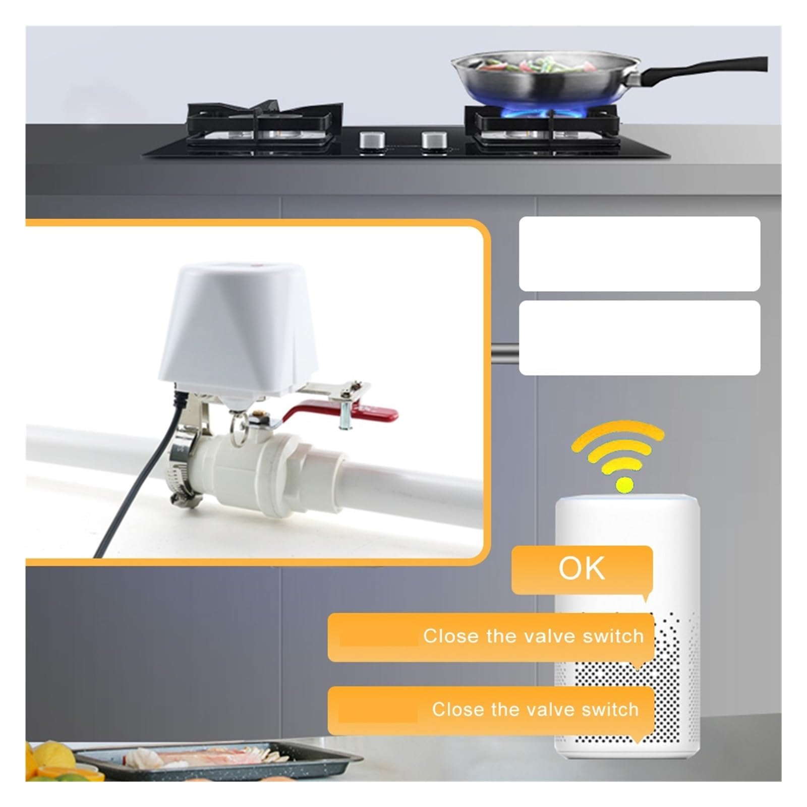 Tuya Smart WiFi Zigbee Zawór Wodny Gazowy Wyłącznik Czasowy Zraszacz Ogrodowy Kran Kontroler Aplikacji(Zigbee Valve)