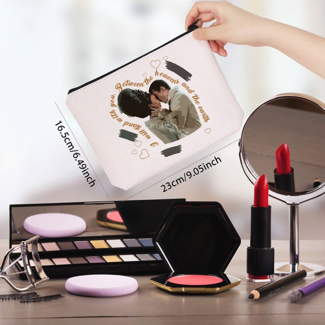 Queen Charlotte and King George Love Quote Inspired Canvas Makeup Bag (Between Heavens Bag EU) - Image 2