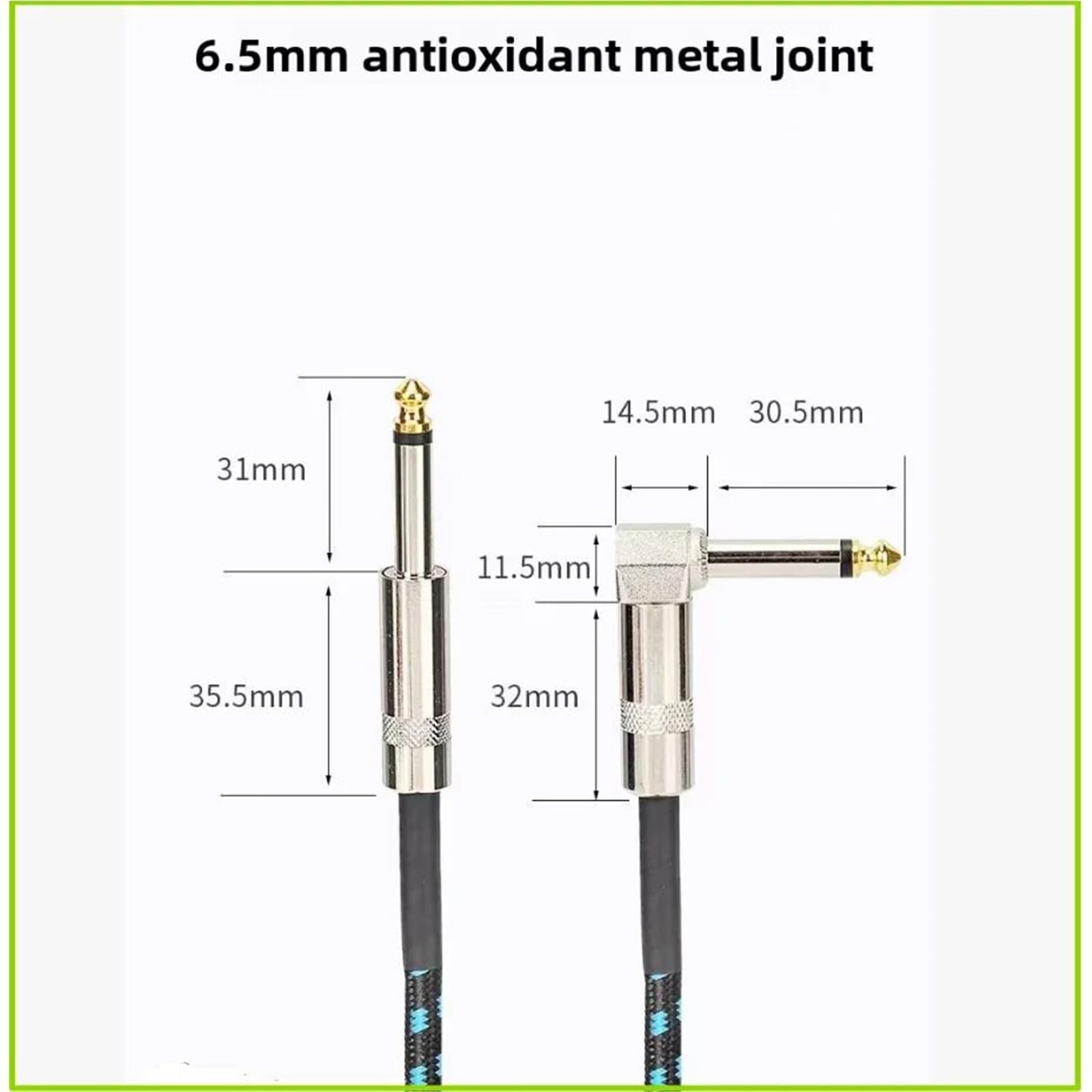 Dorosły Kabel Do Gitary Kabel Do Gitary Elektrycznej Bass Pod Kątem Prostym