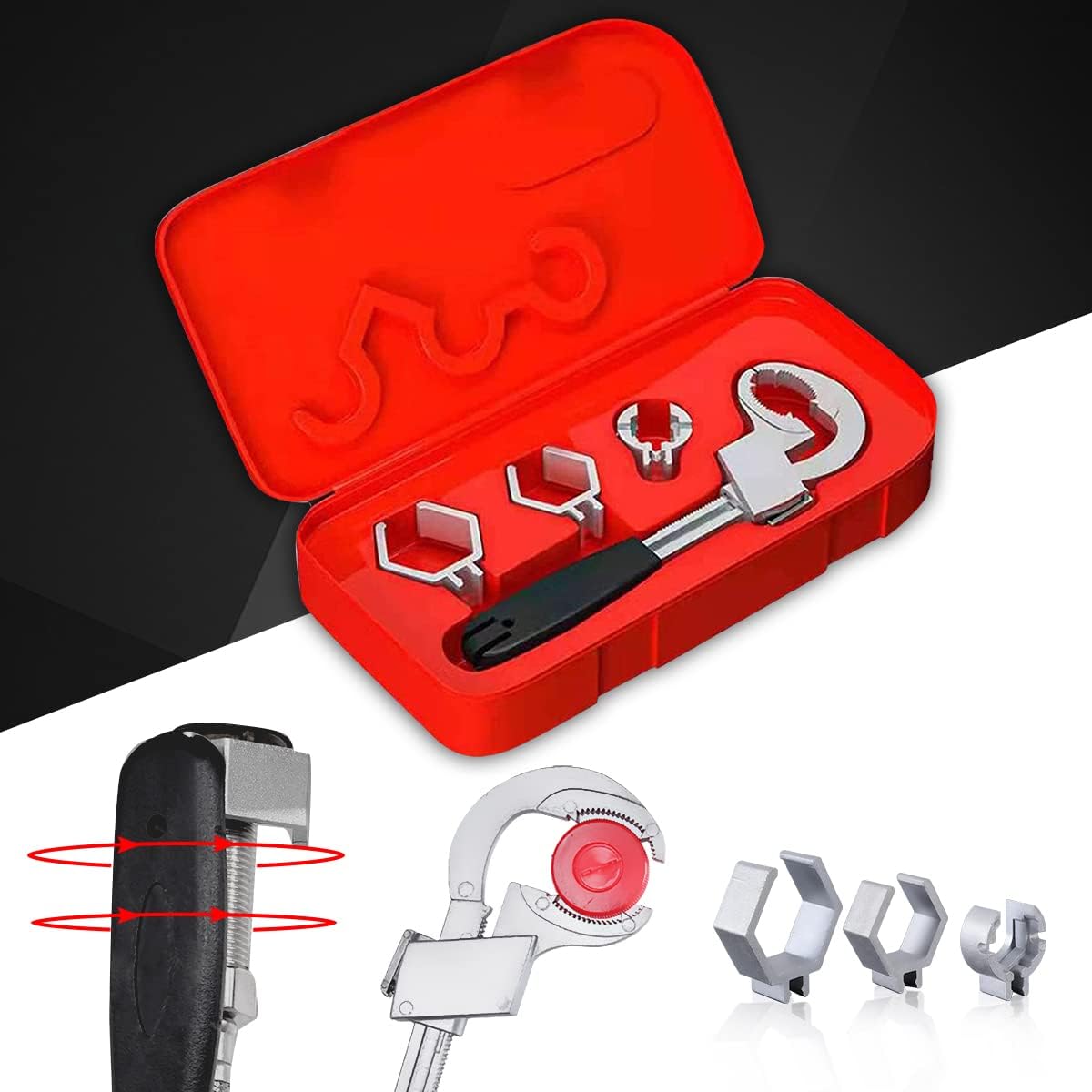 Universal Adjustable Doubleended Wrench, Multifunctional