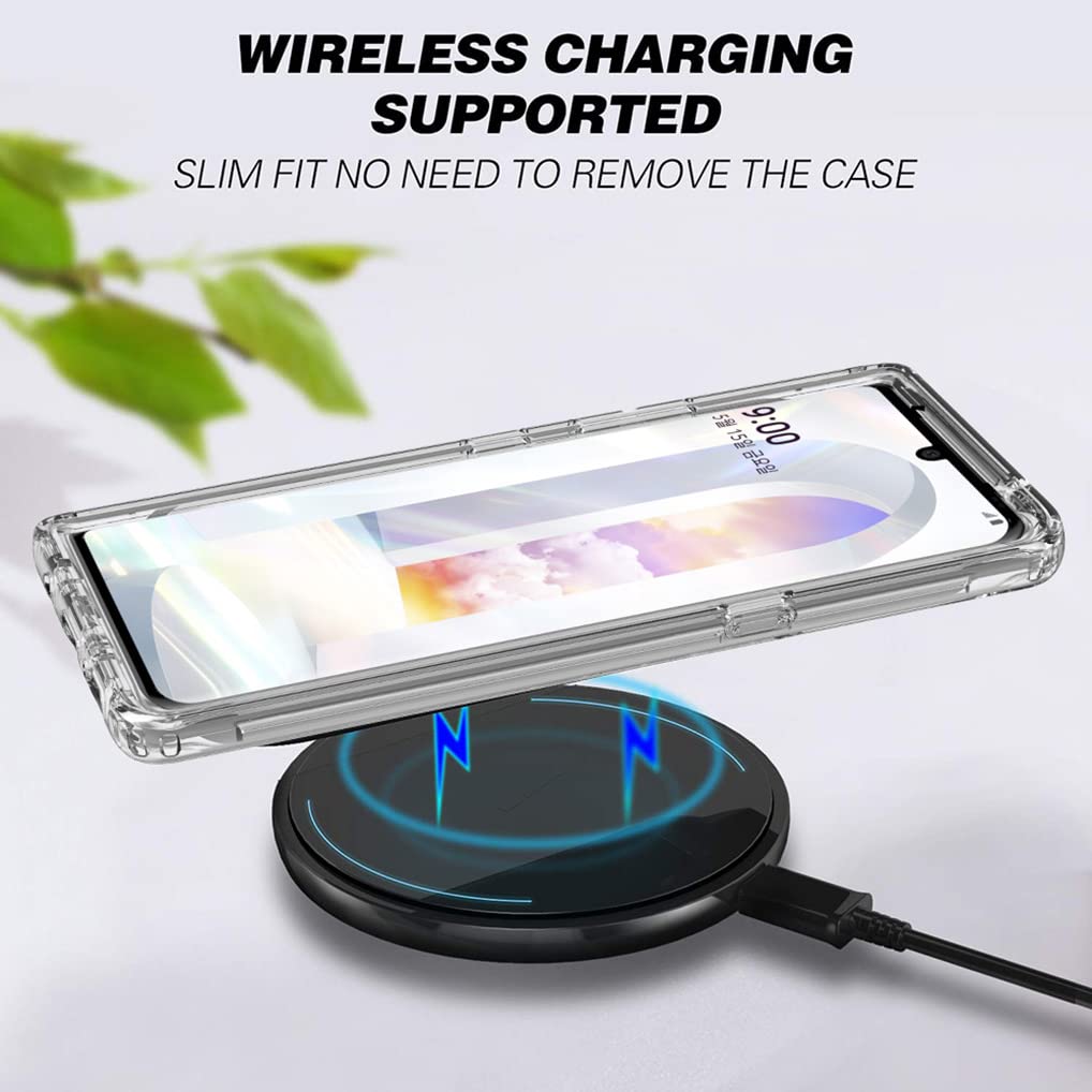 SEAHAI Hülle für LG Velvet 5G/4G, Bunte Muster Ultra Dünn Glänzend Weich Silikon TPU Stoßfest Handyhülle Cover Flexibel Handytasche Schutzhülle - Roségold