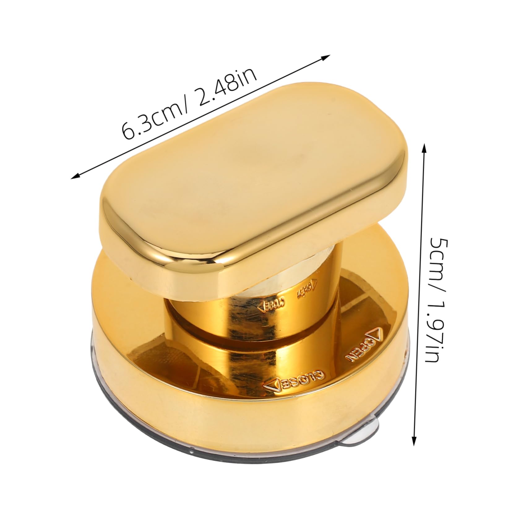 TOBBOMEY 2pcs Suction Cup Armrest Adhesive Kitchen Cabinet Handles for Refrigerator Doors Durable Pulls with Modern Design Easy to Install Multipurpose