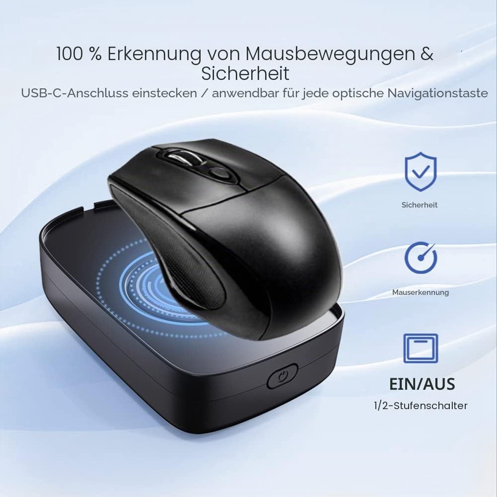 Mausbewegungssimulator mit An-/Aus-Schalter für das Erwachen des Computers, hält den PC aktiv