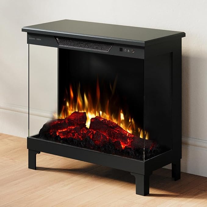 Chimenea Eléctrica Modern Ember ME-24-3SD-BLK Negra 3 Lados WiFi Alexa miniatura 2