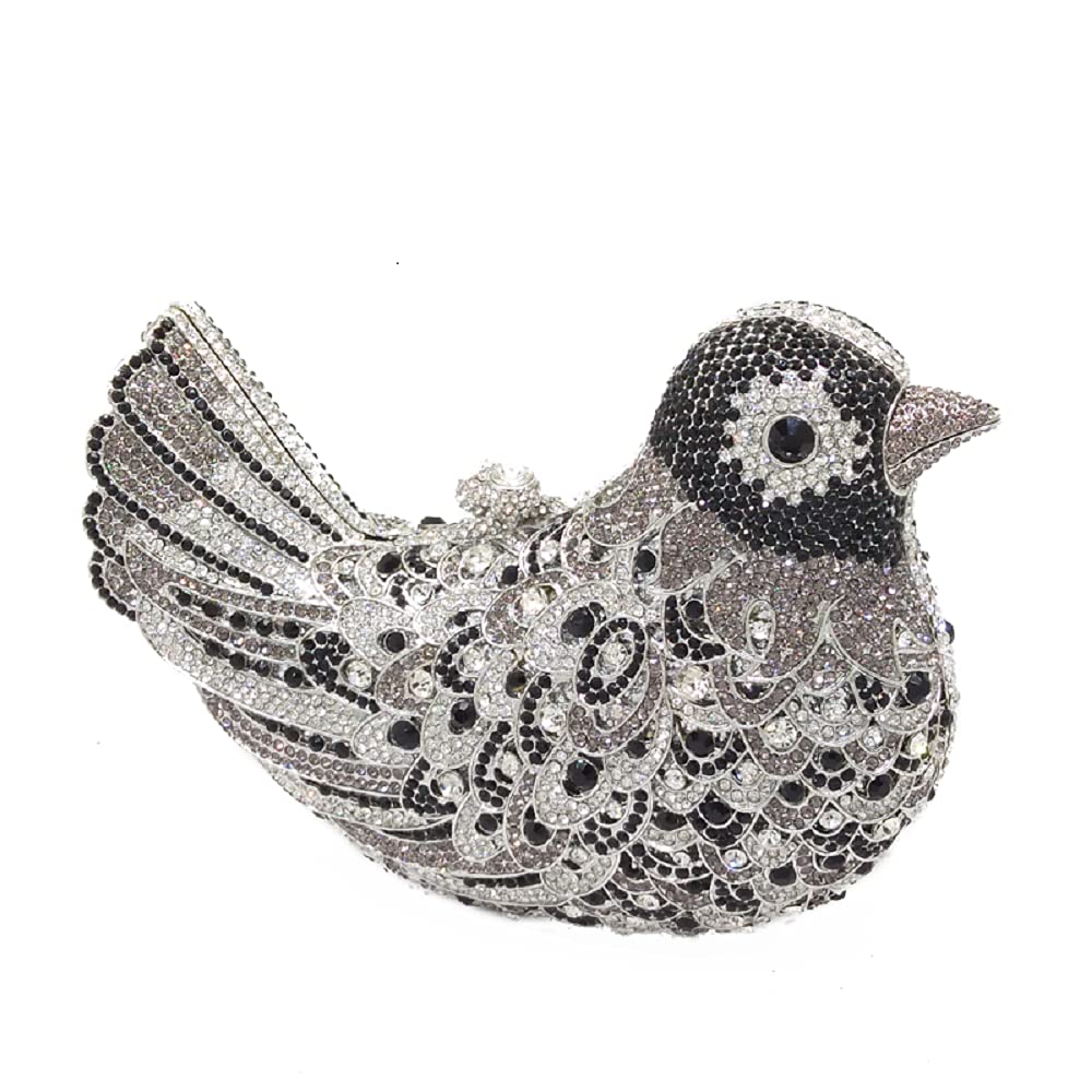Bird Clutch Bags For Women Crystal Evening Bag Rhinestone Wedding Handbag Party Purse