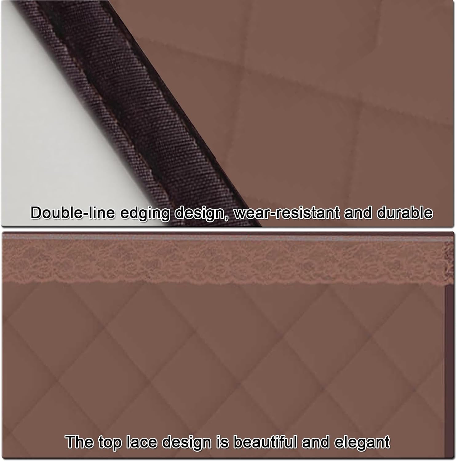 Weatherproofing Window Insulation Kits Cold and Noise Proof, Blackout Curtains Protecting Privacy, Window Insulation Temperature Protection Waterproof(Brown,150x100cm/59x39in)
