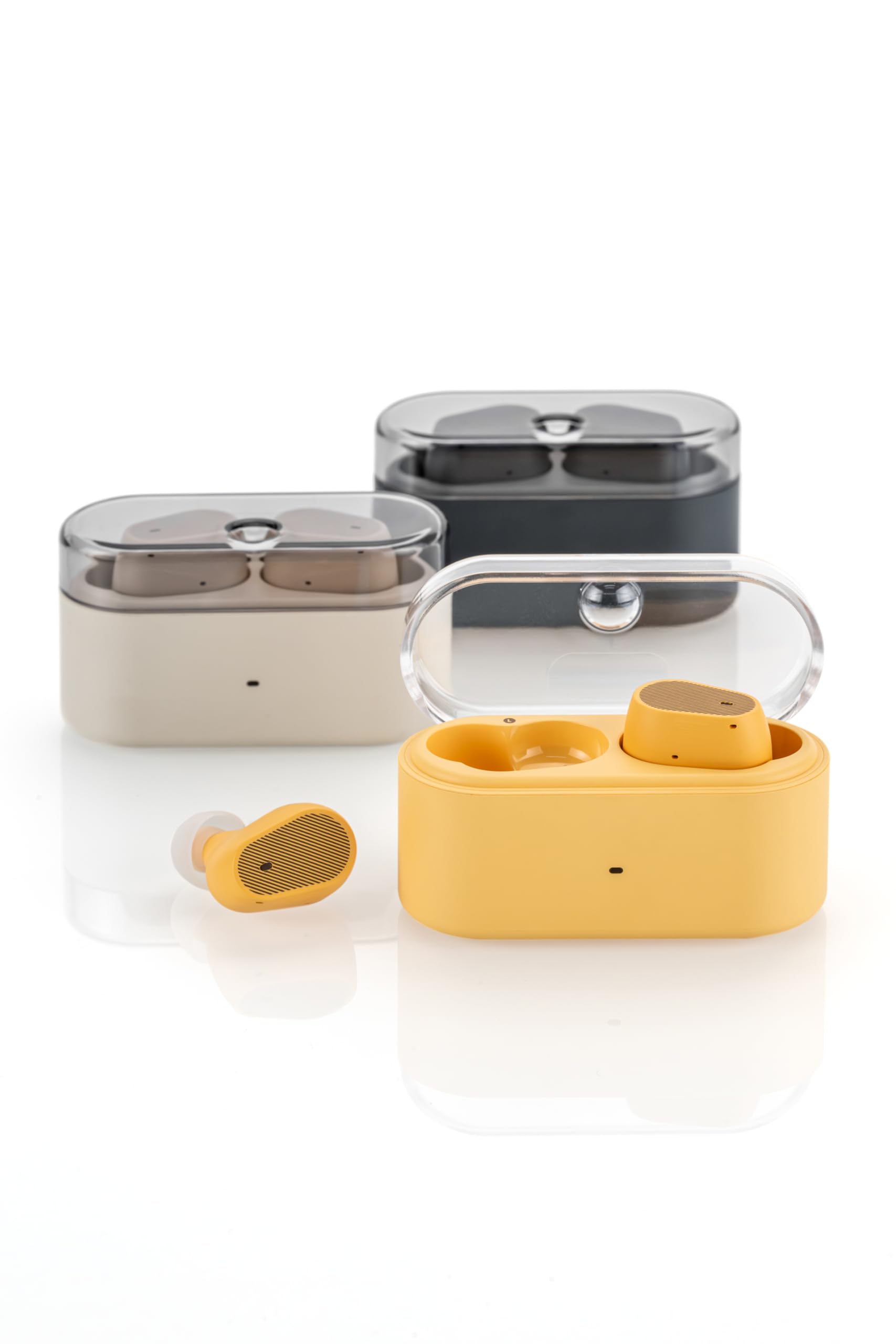 Moondrop Pudding WTS słuchawki True Wireless Stereo ANC AI ENC LHDC-V 10mm dynamiczny sterownik interaktywny DSP Bluetooth 6.0 gra muzyczna podwójny tryb (żółty)