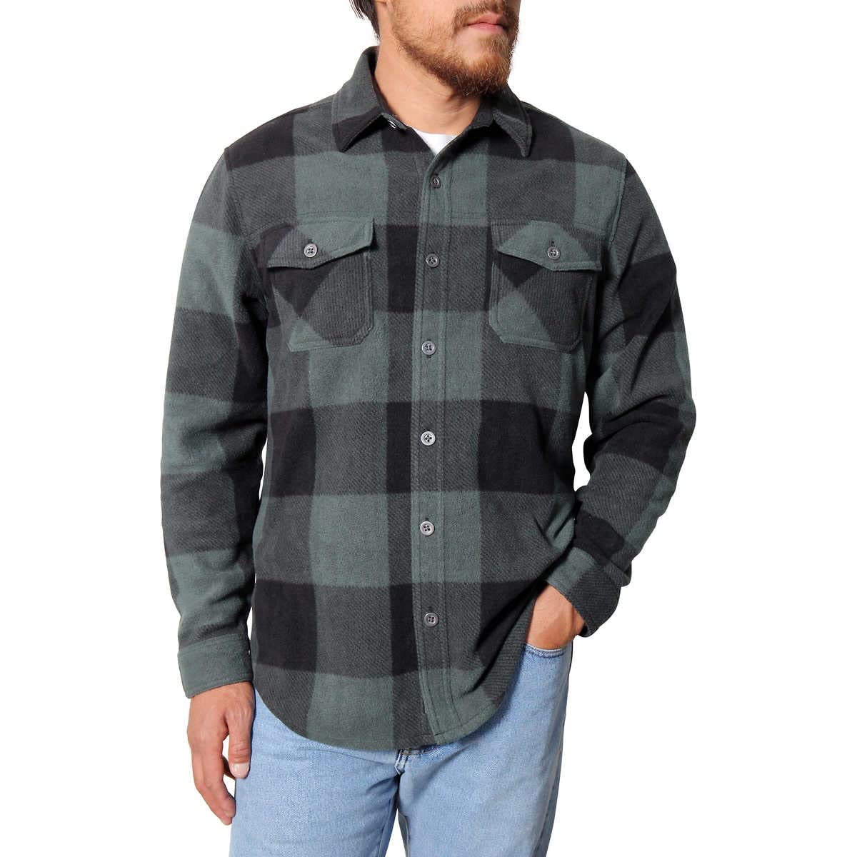 Freedom FoundryMens Lightweight Plaid Fleece Shirt