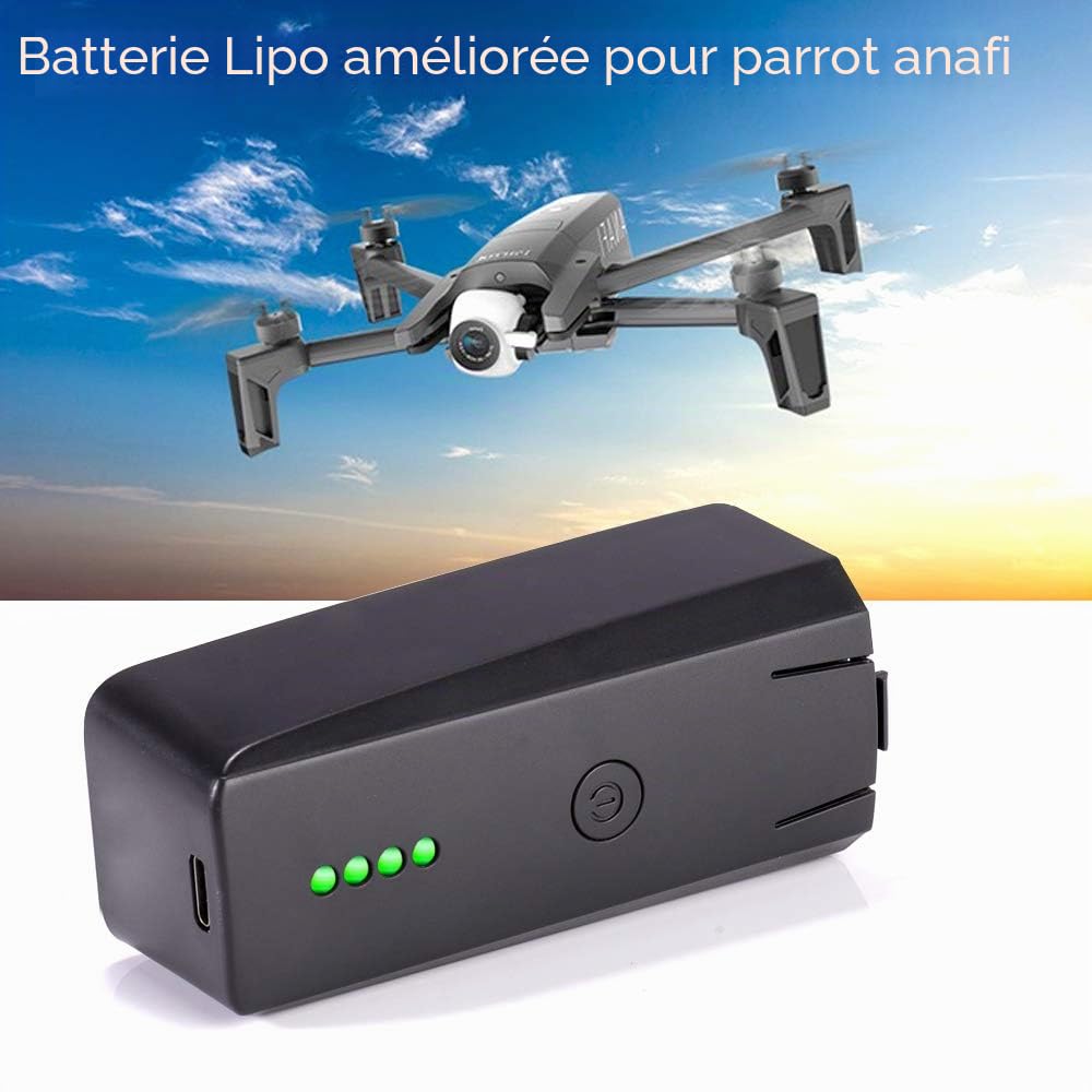 Parrot Anafi Batterie Intelligente 7.6V 2700mAh Grande Capacité Batterie Rechargeable Lithium Remplacement pour Drone