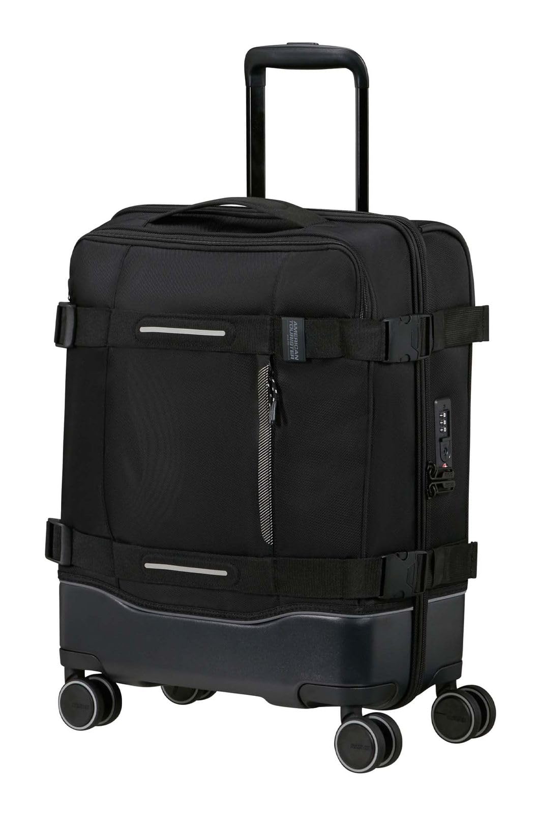American Tourister Urban Track - Walizka Spinner S, Bagaż podręczny, 55 cm, 41.5 L, Czarny asfaltowy