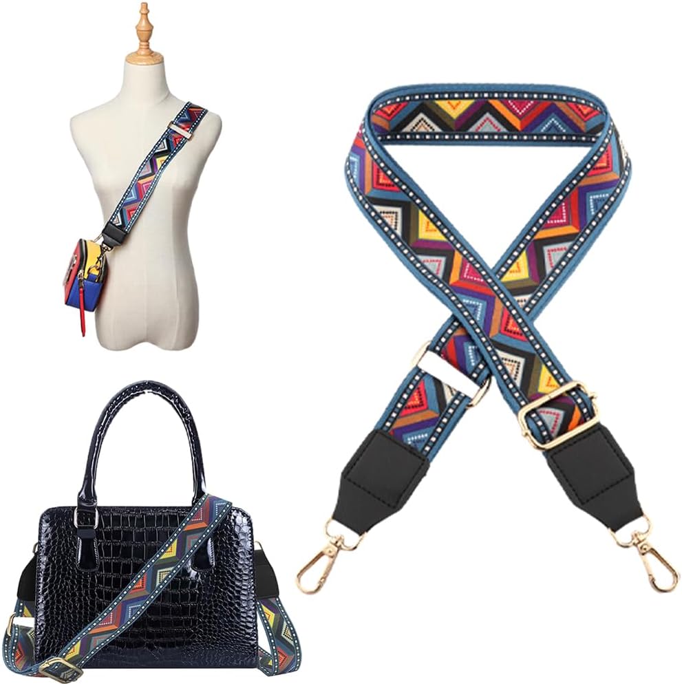 Hodaqe Purse Strap Shoulder Strap Replacement Adjustable Length Crossbody Canvas Strap for Handbag, Travel Bag