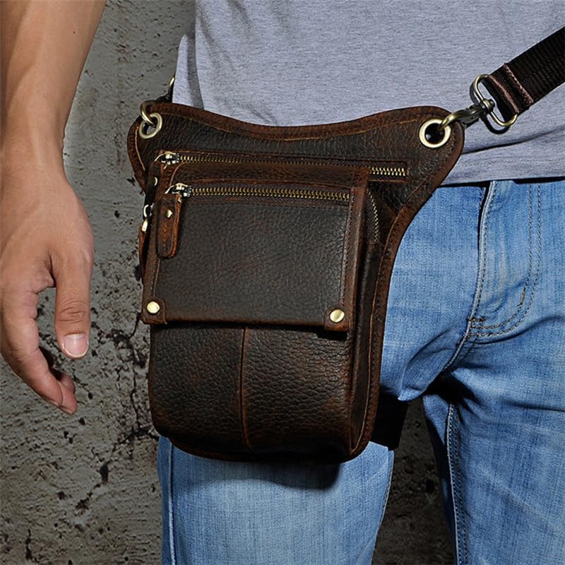 Marsupio Gamba Moto Borsa da coscia uomo, marsupio moto, borsa viaggio, for attrezzi, motocross corsa(Dark grey)