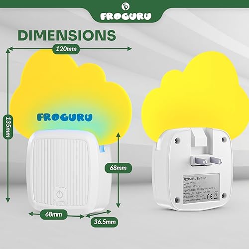 Miniatura 5 de Trampa para moscas para interiores con 14 recambios adhesivos (paquete de 2) - Trampa para moscas de interior fácil de usar sin olor para el hogar