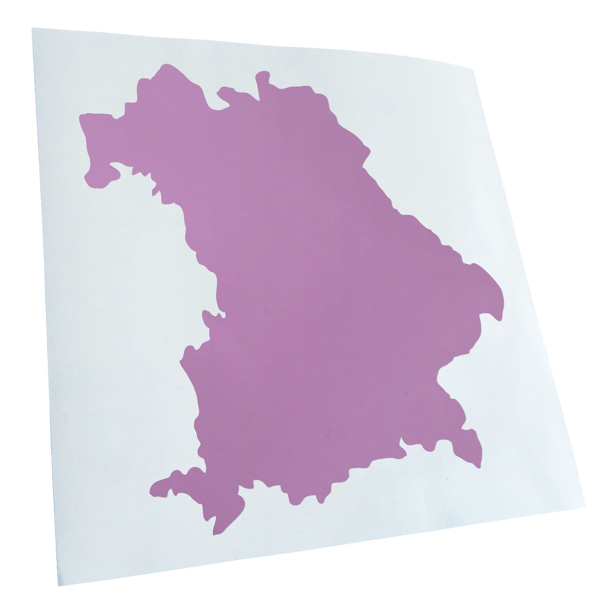 Kiwistar - Car Sticker - Lilac - 24 x 22 cm Bavaria Germany Silhouette - Rear Window Car Sticker Weatherproof for Car Truck Moped Truck - Sticker Exterior Self-Adhesive Tuning Accessories for Windows