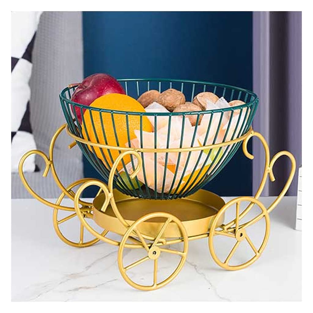 ZTCHSENZT Fruit Bowl Fruit Basket Decorative Bowl Creative Fruit Bowl, Metal Wire Fruit Basket, Fruit Stand Vegetables Basket Kitchen Counter Fruit Storage For Bread, Snacks Fruit