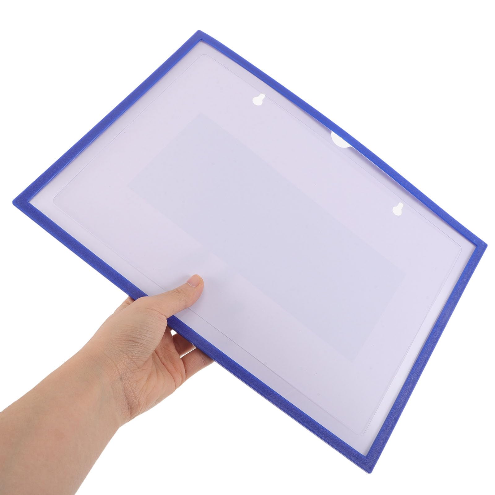 5 Fundas Magnéticas de Plástico Transparente A4 para Soporte de Documentos – Fundas Reutilizables para Gestión Visual en Oficinas y Talleres