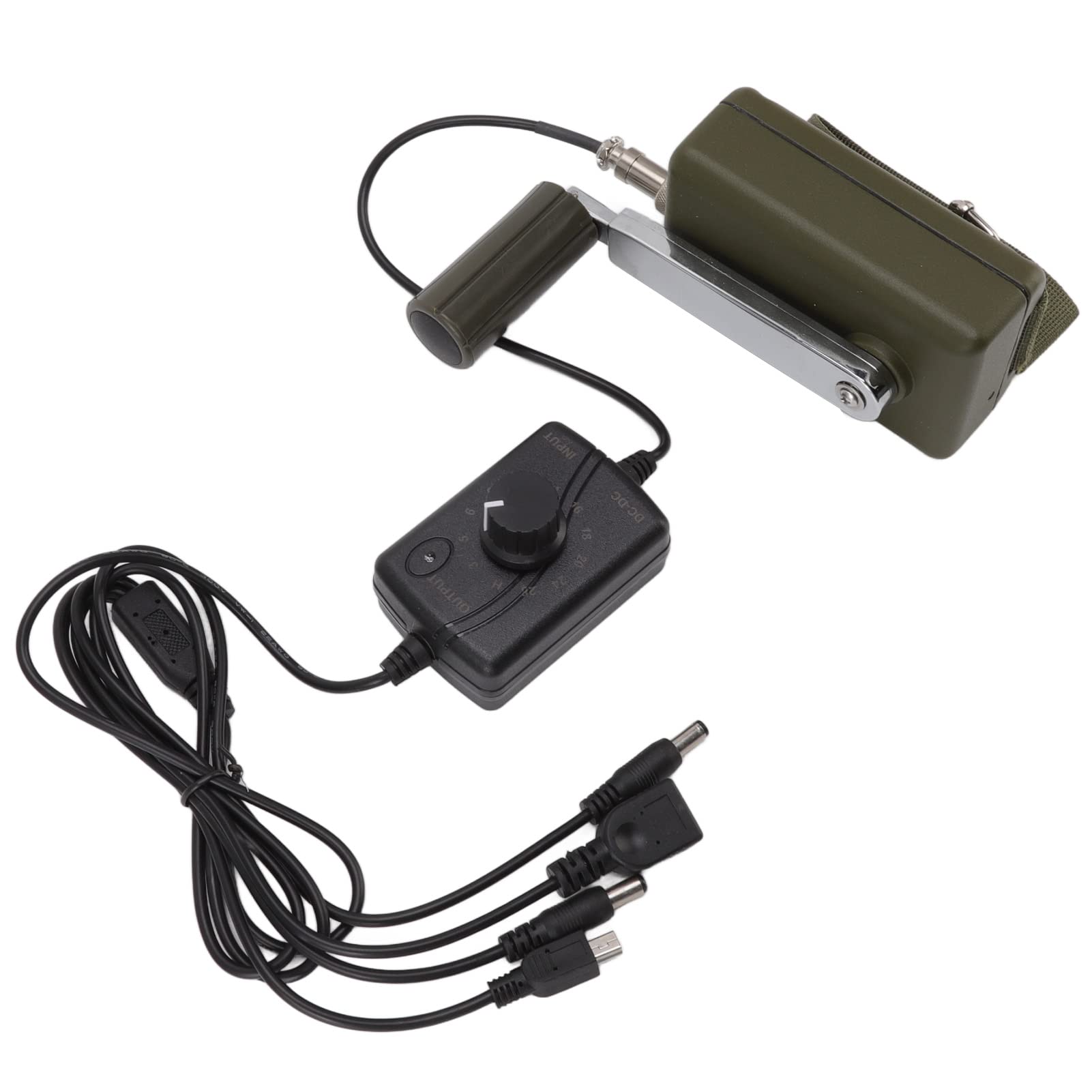 Generatore a Manovella da 30 W Caricatore di Emergenza Portatile Impermeabile per Telefono Cellulare Laptop Verde Leggero