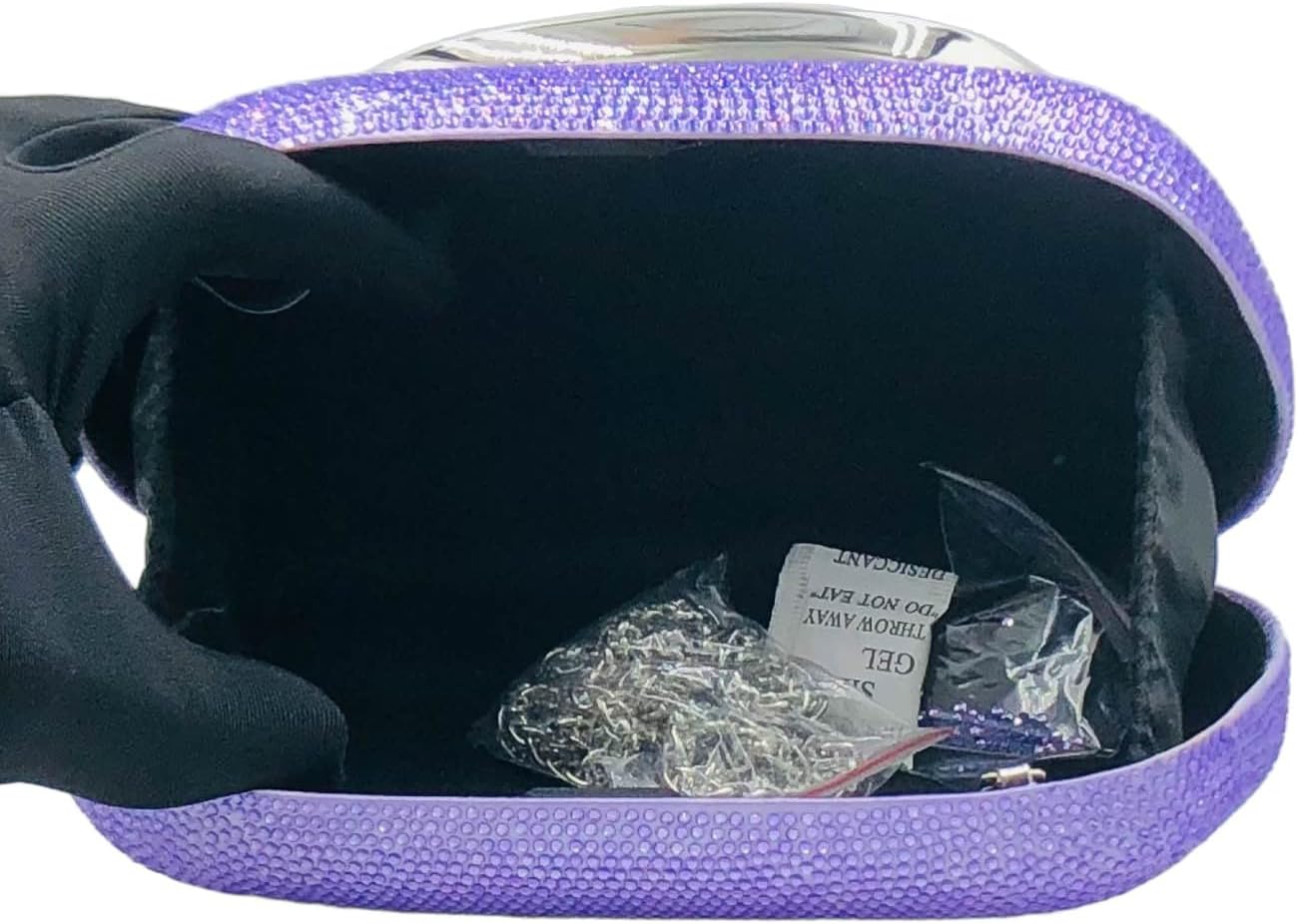 Boutique De FGG Mini Rhinestone Clutch Purse for Women Formal,Evening Bags Sparkly Crystal Clutch Purses,Wedding Handbags