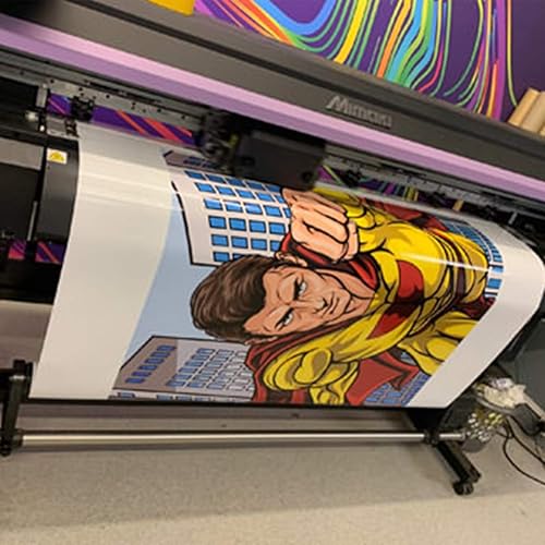 Miniatura 8 de Vinilo blanco autoadhesivo mate de 54 pulgadas x 150 pies, vinilo autoadhesivo de 4 mil para edificios Signs