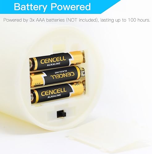 Miniatura 5 de Novelty Place Velas LED sin llama con control remoto de 3 juegos, [parpadeo real y color marfil real] Velas LED de pilares con control remoto y